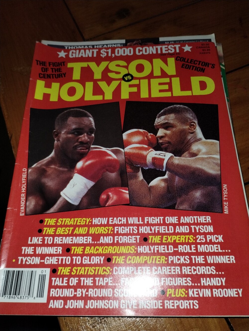 Tyson vs Holyfield Collector's Edition Boxing Magazine - Red Cover